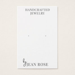 Modern Typografy Earring Display Cards