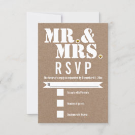 Modern Typografy paper UAWG RSVP Karte