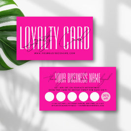 Modern typography script reward  treuekarte