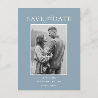 Modern und Elegant Einfach Save-the-Date Ankündigungspostkarte