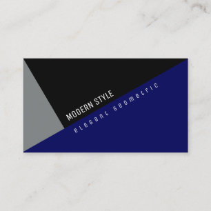 modern und elegant, minimalistisch blau visitenkarte
