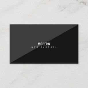 modern und elegant, minimalschwarz visitenkarte