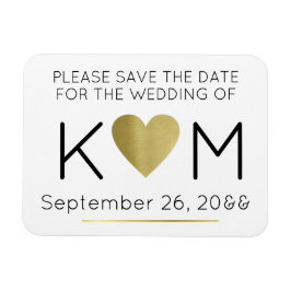 modern und elegant Save the Date Liebe Magnet