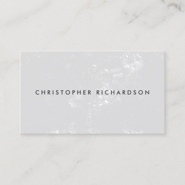 MODERN UND MINIMAL AUF LICHTGRAD VERTEILT VISITENKARTE (Vorderseite)