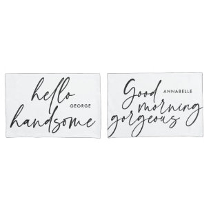 Modern und modern Schwarz-weiß Kissenbezug