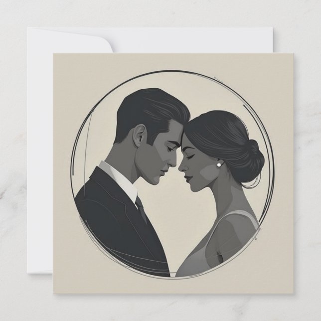 Modern Union Einladung (Vorderseite)