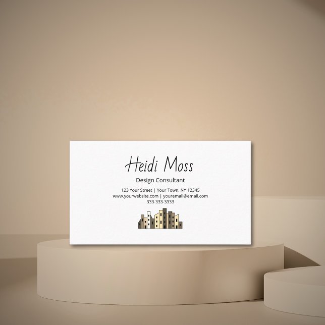 Modern Urban Design Consultant City Skyline Visitenkarte (Von Creator hochgeladen)