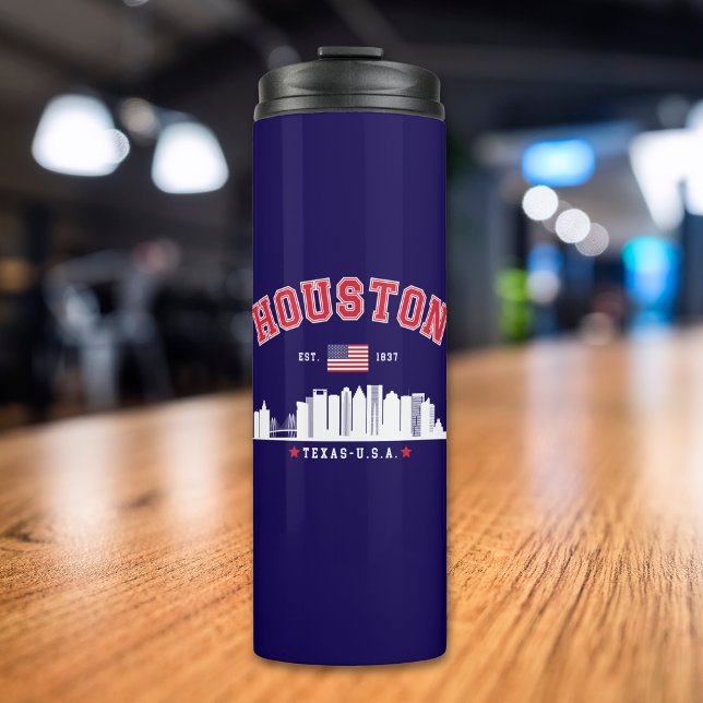 Modern Urban Houston Skyline  Thermosbecher (Von Creator hochgeladen)