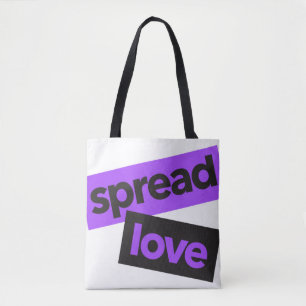 Modern, urban, vibrant, trendy graphic Spread Love