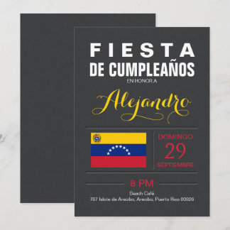 Modern: Venezuela-Party Einladung