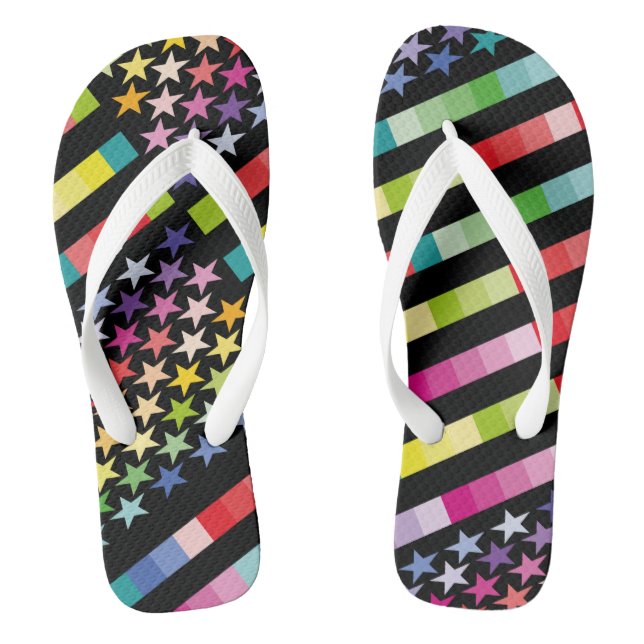 MODERN VERSION MULTICOLOR USA/EEUU FLAG MASANSER FLIP FLOPS (Fußbett)