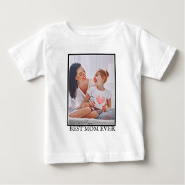 Modern vibrant color mother photo art baby t-shirt