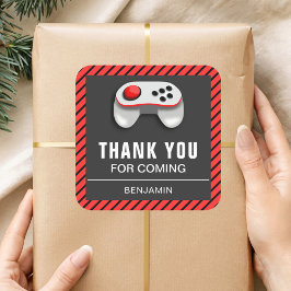 Modern Video Game Birthday Party Gefallen Sticker