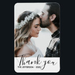 Modern Vielen Dank für Ihr Hochzeitsstipendium Fot Magnet<br><div class="desc">Modern danke Ihnen Hochzeit Foto Magnet. Passen Sie es mit Ihrem Lieblings-Hochzeitsbild an und lass Ihnen Ihr Foto auf ihren Kühlschränken zu genießen. @Miri-Kreationen - Für Sie nur im Sinn erstellt. Alle Rechte vorbehalten.</div>