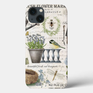 Modern Vintage french farmhouse flower garden Case-Mate iPhone Hülle