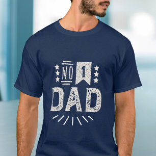 Modern Vintage Navy Blau Creme Bester Vatertag T-Shirt
