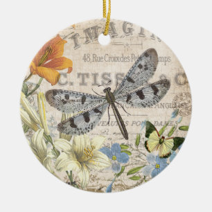 Modern Vintch French Draquelly Keramikornament