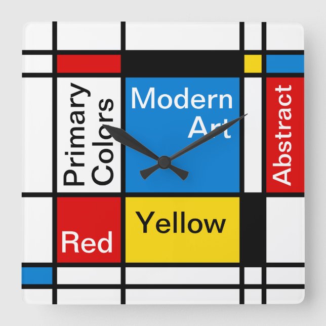 Modern Wall Decor Clocks Quadratische Wanduhr (Vorderseite)