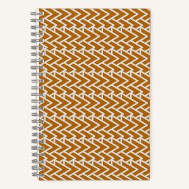 Modern Warm Gold Geometric Pattern Notizbuch