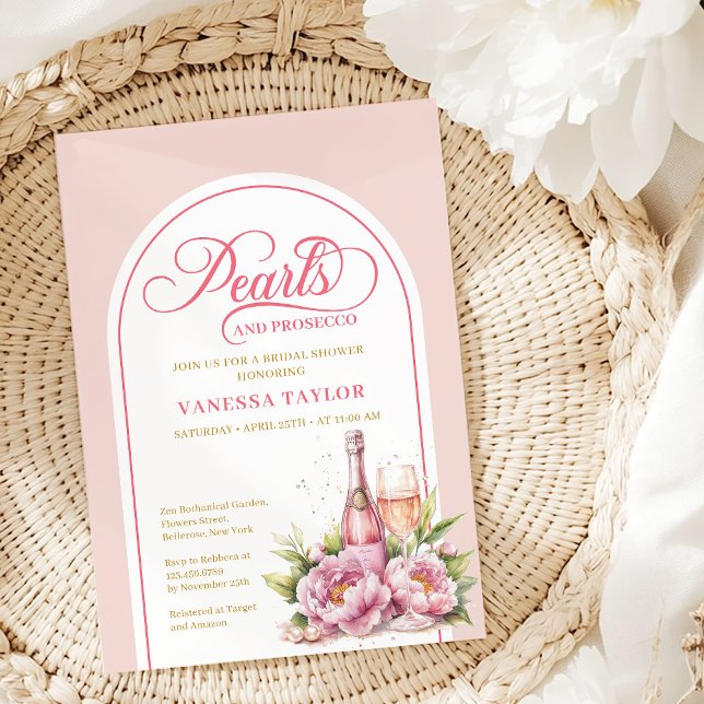 Modern Watercolor Blush and Gold Bridal Shower Einladung (Modern Watercolor Blush and Gold Bridal Shower Invitation)