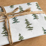 Modern Watercolor Christmas Green Pine Tree Wrappi Geschenkpapier Set<br><div class="desc">Moderner Weihnachtsbaum Grüne Pine Tree</div>