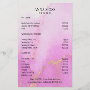 Modern Watercolor Gold Glitzer Flyer