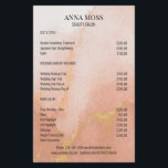 Modern Watercolor Gold Glitzer Flyer<br><div class="desc">Moderner,  Aquarell,  Gold Glitzer Flyer. auf beiden Seiten. Entworfen für Designer,  Stylist,  Lounges,  Haar- und Schminkkünstler,  Nägel und Lash Künstler,  Wellness Center und vieles mehr.</div>