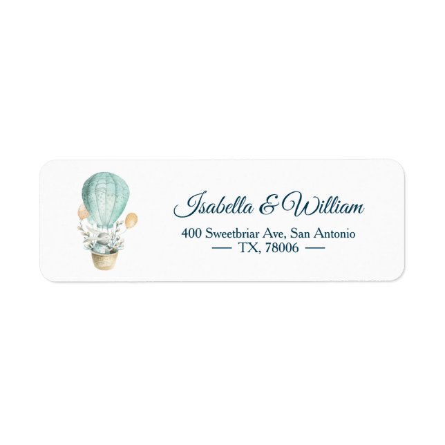 Modern Watercolor Happy Osterballon Bunny Boho (Vorne)