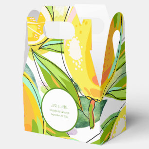 Modern Watercolor Lemon Garden gelb Gefälligkeitsb Geschenkschachtel