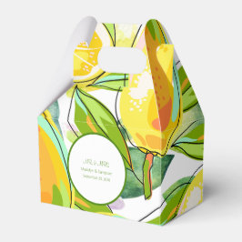 Modern Watercolor Lemon Garden gelb Gefälligkeitsb Geschenkschachtel