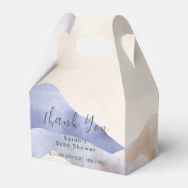 Modern Watercolor Mountain Baby Dusche Vielen Dank Geschenkschachtel