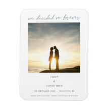 Modern We Decided on Forever Foto Save The Date