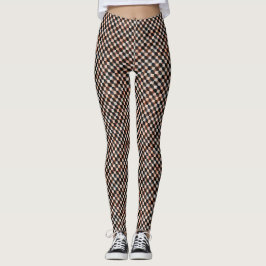 Modern weave abstract geometric pattern 1277 leggings