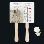 Modern Wedding Program Fans with Photo Fächer<br><div class="desc">Keep your guests cool and informed with these stylish Modern Wedding Program Fans. Designed with a clean, contemporary layout, each fan includes your ceremony details, wedding party information, and personalized touches — all printed on high-quality cardstock and attached to a sturdy handle. Both functional and elegant, these program fans are...</div>