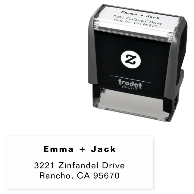 Modern Wedding Save the date Housewarming Gift  Permastempel (Beispiel)