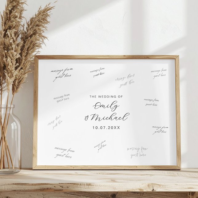 Modern Wedding Signature Guest Book Poster (Von Creator hochgeladen)
