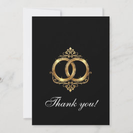 Modern Wedding Thank You Card Dankeskarte