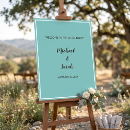 Modern Wedding Welcome Sign, Minimalist Custom Acrylschild