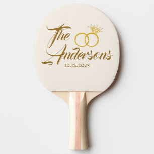 Modern Wedelring Gefallen Name Datum Golden Tischtennis Schläger