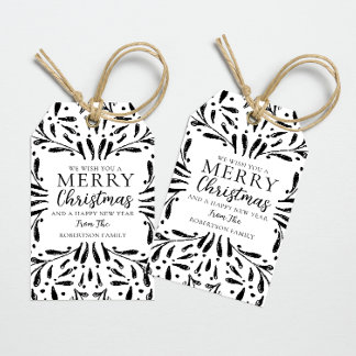 Modern Weihnachtsgeschenk-Tag Geschenkanhänger