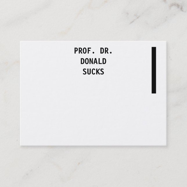 Modern, weiß, fett visitenkarte (Vorderseite)