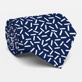 Modern weiß &navy blau krawatte