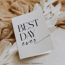 Modern Whimsy Wedding danke Ihnen geklappte Karte