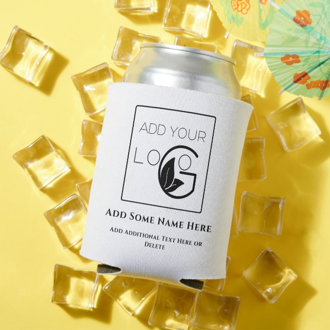 Modern White Add Your Logo Business Dosenkühler (In Situ Sommer)