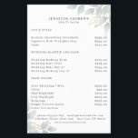 Modern White Grey Leafy Flyer<br><div class="desc">Modern leafy flyer in white,  Grey. Edit your product in min by adding your data. You can change the font/color/position by further personalization.</div>