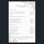 Modern White Grey Leafy Flyer<br><div class="desc">Modern leafy flyer in white,  Grey. Edit your product in min by adding your data. You can change the font/color/position by further personalization.</div>
