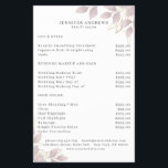 Modern, White Grey-Pink Leafy Flyer<br><div class="desc">Modern leafy flyer in white,  grey-pink. Edit your product in min by adding your data. You can change the font/color/position by further personalization.</div>