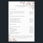 Modern, White Grey-Pink Leafy Flyer<br><div class="desc">Modern leafy flyer in white,  grey-pink. Edit your product in min by adding your data. You can change the font/color/position by further personalization.</div>
