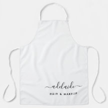 Modern White Hair Stylist Makeup Artist Salon Name