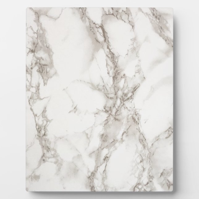 Modern White Marble Textur Fotoplatte (Vorderseite)